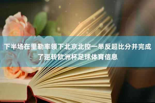 下半场在里勒率领下北京北控一举反超比分并完成了逆转欧洲杯足球体育信息