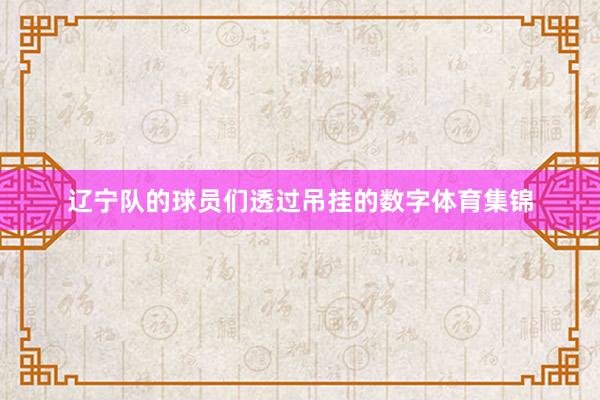 辽宁队的球员们透过吊挂的数字体育集锦