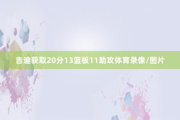 吉迪获取20分13篮板11助攻体育录像/图片