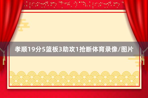 孝顺19分5篮板3助攻1抢断体育录像/图片